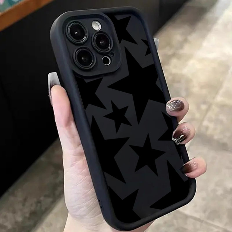 Xiaomi Poco X6 - Xiaomi Poco F7/F6/X5/X6/X3/F6/X7/M6 Pro用 ブラックスターデザイン 耐衝撃