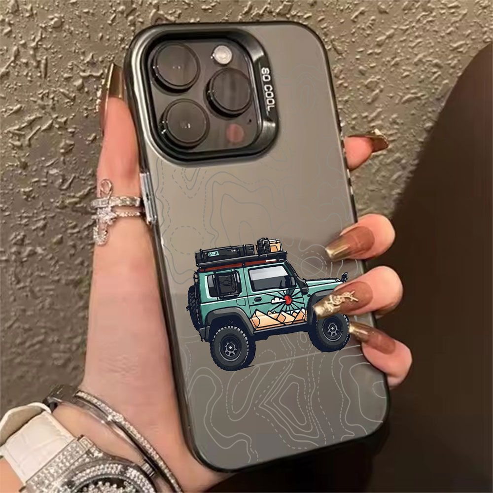 Apple Iphone 15 Pro Max - シンプルな車柄のスマホケース iPhone 17 Air 16 15