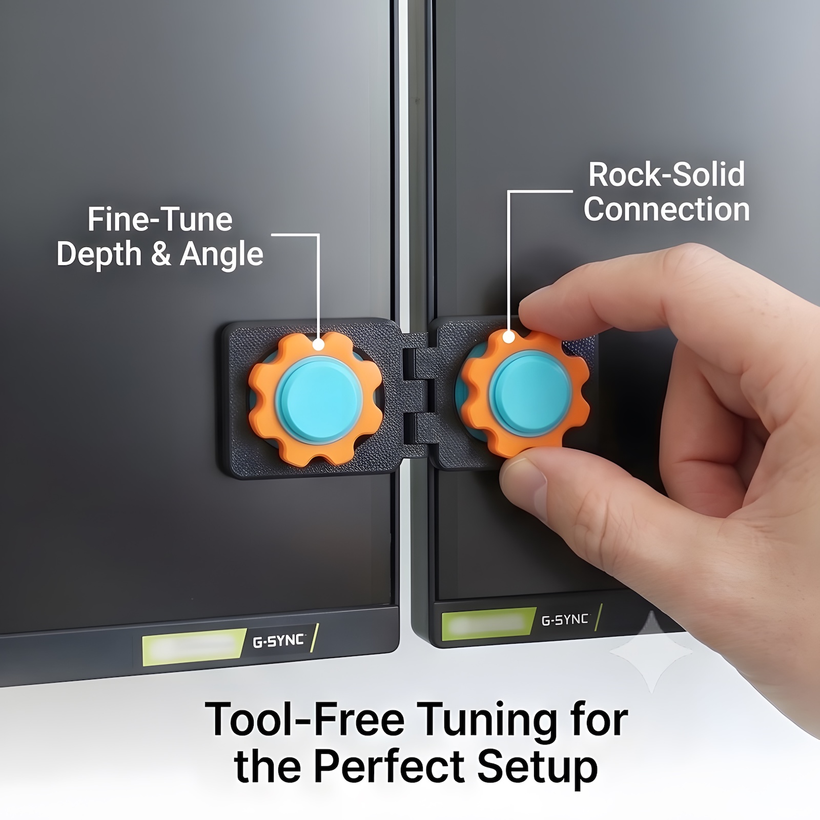 ユニバーサルデュアルモニターアライメントクリップ ツール不要 - Screen Alignment Tool のレビューと価格