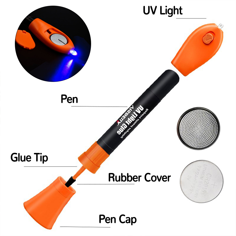 修正液体のり金属プラスチックのための自動ガラス修理キット5第 - Liquid Uv Glue Kit のレビューと価格