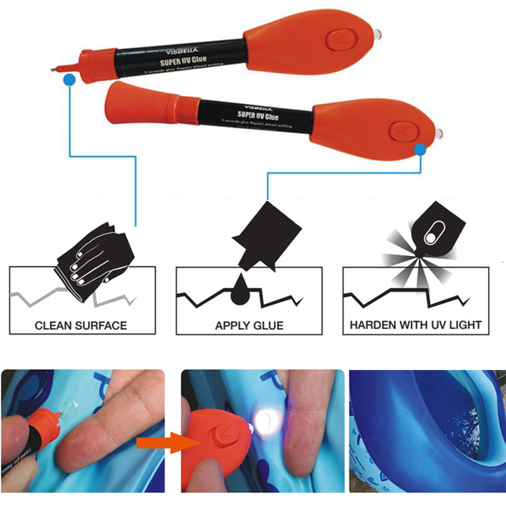 修正液体のり金属プラスチックのための自動ガラス修理キット5第 - Liquid Uv Glue Kit のレビューと価格