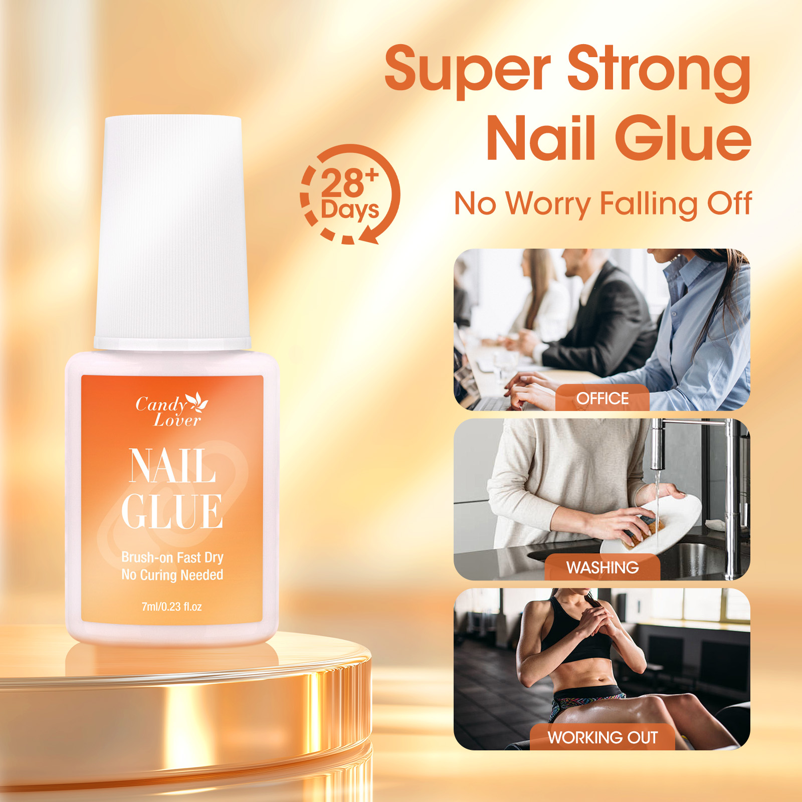 超強力ネイルグルーリムーバーキット UVライト不要 アクリル - Liquid Uv Glue Kit のレビューと価格